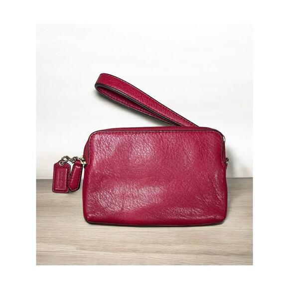 Coach Madison Leather Double Zip Wristlet - Picture 2 of 8